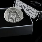 2 Unzen Silbermünze Republic of Tschad Ramses II nach dem Leben 2017