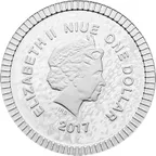 1/4 Unze Silbermünze Niue Eule von Athen