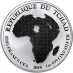 1 Unze Silbermünze Afrika Tschad Löwe 2018