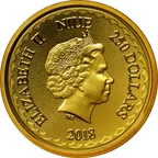 1 Unze Goldmünze Niue Double Dragon 2018