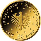 20 Euro Goldmünze Heimische Vögel - Uhu 2018 (F)