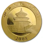 1/20 Unze Goldmünze China Panda 2008