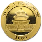 1/10 Unze Goldmünze China Panda 2009