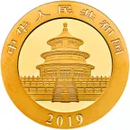 15 Gramm Goldmünze China Panda 2019