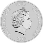 1 Unze Silbermünze Niue Schwein 2019