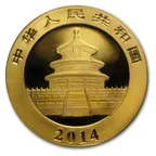 1/10 Unze Goldmünze China Panda 2014