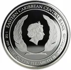 1 Unze Silbermünze EC8 Montserrat - Emerald Isle of the Caribbean 2018 - coloriert