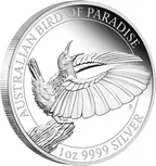 1 Unze Silbermünze Australien Birds of Paradise - Victoria Paradiesvogel 2019 polierte Platte