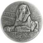 5 Unzen Silbermünze Republic of Tschad Sphinx of Hatshepsut 2019