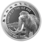 1 Kilogramm Silbermünze Giganten der Eiszeit - Wollmammut 2019