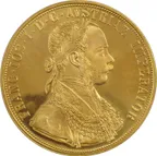 4 Dukat Goldmünze Österreich prägefrisch