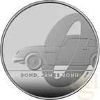 1 Unze Silbermünze Großbritannien James Bond 007 DB5 - 2020 polierte Platte