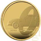1/4 Unze Goldmünze Großbritannien James Bond 007 DB5 - 2020 polierte Platte
