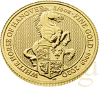 1/4 Unze Goldmünze Queens Beasts White Horse 2020