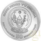 1 Unze Silbermünze Ruanda Lunar Tiger 2022