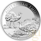 1 Unze Silbermünze Australien Emu 2020
