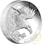 2 Unzen Silbermünze Australien Wedge Tailed Eagle 2020 - polierte Platte