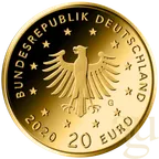 20 Euro Goldmünze Heimische Vögel - Weißstorch 2020 (F)