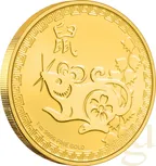 1 Unze Goldmünze Niue Lunar Ratte 2020