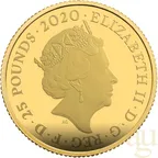 1/4 Unze Goldmünze Großbritannien James Bond 007 Shaken Not Stirred - 2020 polierte Platte