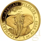 1 Unze Goldmünze Somalia Elefant 2021