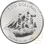 2 Unzen Silbermünze Cook Islands Bounty 2020