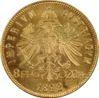 8 Florin Goldmünze Österreich (Gulden)