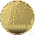 1/4 Unze Goldmünze Großbritannien James Bond 007 Shaken Not Stirred - 2020 polierte Platte
