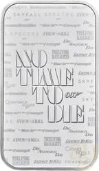 31,1g Silberbarren The Royal Mint - James Bond 007 - No Time To Die