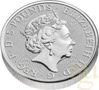 2 Unzen Silbermünze Queens Beasts Completer Coin 2021