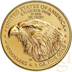 1 Unze Goldmünze American Eagle 2021 - neues Design Type 2