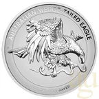 5 Unzen Silbermünze Australien Wedge Tailed Eagle 2021 High Relief - polierte Platte