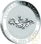 1 Unze Silbermünze Australien Nugget - Golden Eagle 2021