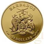 1 Unze Goldmünze Barbados Seepferdchen 2022