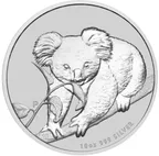 10 Unzen Silbermünze Australien Koala 2010