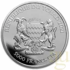 1 Unze Silbermünze Republic of Tschad Mandala Antilope 2021
