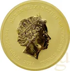 1 Unze Goldmünze Tuvalu - Gods of Olympus - Hades 2021