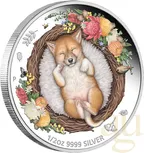 1/2 Unze Silbermünze Australien Dreaming Down Under - Baby Dingo 2021 - proof color