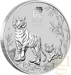1 Unze Silbermünze Australien Lunar III Tiger 2022