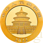 15 Gramm Goldmünze China Panda 2022