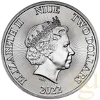 1 Unze Silbermünze Niue Truth Serie - Roaring Lion 2022