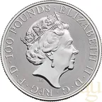 1 Unze Platinmünze Queens Beasts Completer Coin 2022