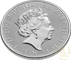 1 Unze Platinmünze Queens Beasts Completer Coin 2022