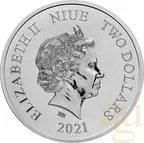 1 Unze Silbermünze Niue - Der Herr der Ringe - Der Eine Ring 2021