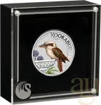 1 Unze Silbermünze Australien Kookaburra 2022 - coloriert