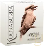 1 Unze Silbermünze Australien Kookaburra 2022 - coloriert
