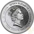 1 Unze Silbermünze St. Helena - The Queen´s Virtues - Truth 2022