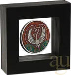 2 Unzen Silbermünze Australien Black Swan Maali 2022 Antik Finish - coloriert