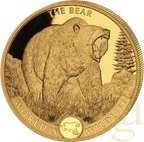 1 Unze Goldmünze Kongo World´s Wildlife - Bär 2022