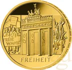 1/2 Unze Goldmünze - Säulen der Demokratie - 100 Euro Freiheit 2022 (F)